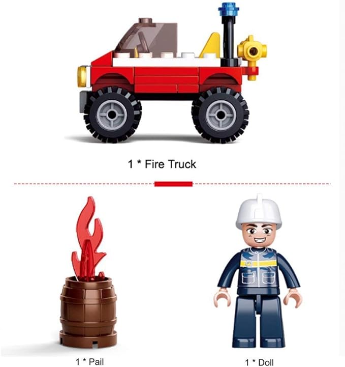 Sluban Fire Fighting Vehicle Brick Builder Kit