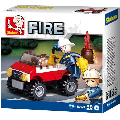 Sluban Fire Fighting  Vehicle Brick  Builder Kit