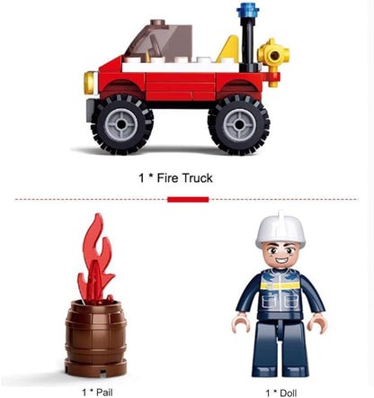 Sluban Fire Fighting  Vehicle Brick  Builder Kit