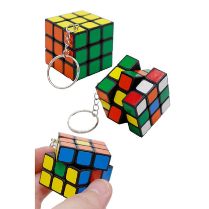 Magic Cube Puzzle Keychain
