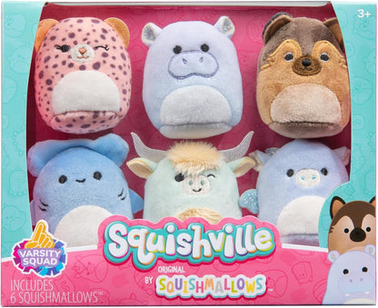 Squishville by Original Squishmallows Varsity Squad Plush 6 P Pcs