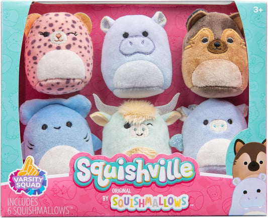 Squishville by Original Squishmallows Varsity Squad Plush 6 P Pcs